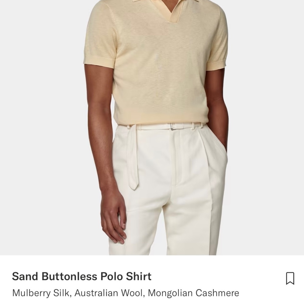Like new Silk wool/cashmere blend polo shirt